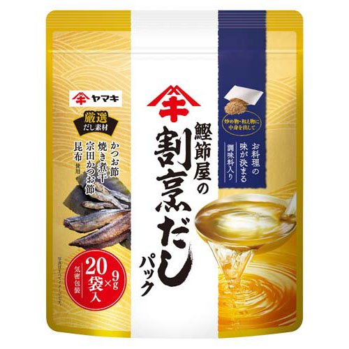 ヤマキ 鰹節屋のだしパック(9g*20袋入)[だしの素]の通販はau PAY マーケット - 爽快ドラッグ | au PAY マーケット－通販サイト