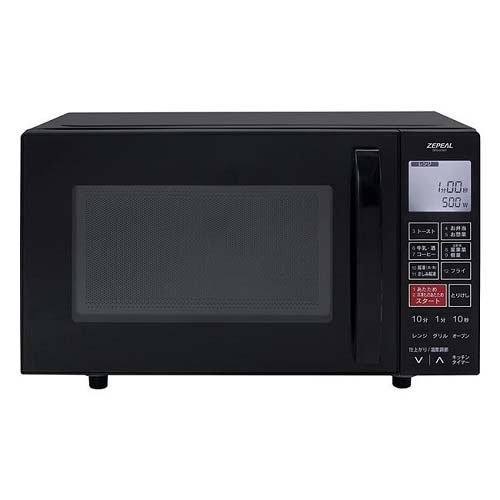 ゼピール 16Lフラットオーブンレンジ ブラック DFO-G1621(1台)[電子レンジ・オーブンレンジ]