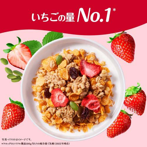 素材まるごとグラノラ 朝摘みいちご(400g×12セット)[シリアル]_1