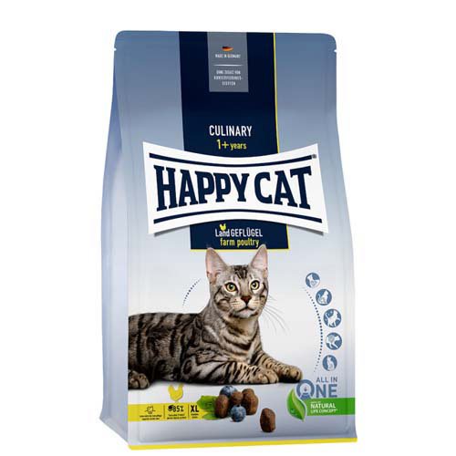 ハッピーキャット カリナリー ファームポルトリー 平飼いチキン 特大粒(10kg)[キャットフード(ドライフード)]