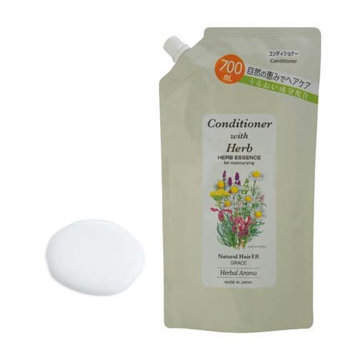ナチュラルヘア ERコンディショナー つめかえ(700ml*12袋セット)[詰め替え用リンス・コンディショナー] ナチュラルヘア ERコンディショナー つめかえ(700ml*12袋セット