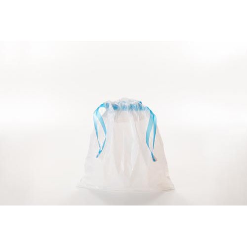 巾着ポリ袋 3L用 白半透明(15枚入×60セット)[保存用バッグ ポリ袋]_1
