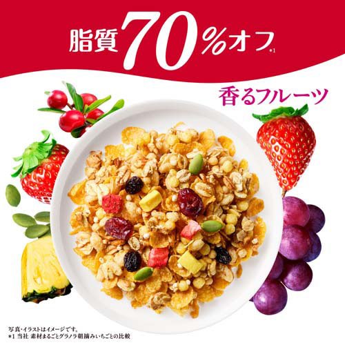 素材まるごとグラノラ 脂質70％オフ 香るフルーツ(350g×12セット)[シリアル]_1