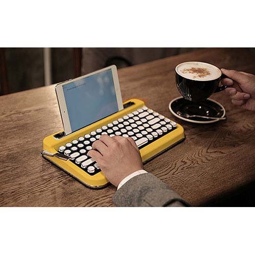 AJAX タイプライター風 レトロキーボードPENNA Mustard Yellow PNADYE(1個)[情報家電　その他]_2