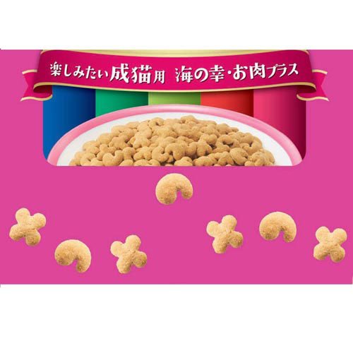 キャラット 5つの味 楽しみたい成猫用 海の幸・お肉プラス(1.2kg×12セット)[キャットフード(ドライフード)]_1