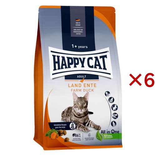 ハッピーキャット カリナリー ファームダック 平飼いの鴨 穀物不使用(300g×6セット)[キャットフード(ドライフード)]