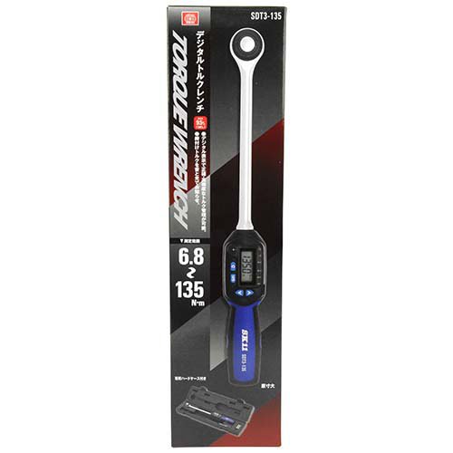 SK11 デジタルトルクレンチ ケース付 SDT3-135 9.5mm(3／8インチ) 52山 6.8〜135N・m(1セット)[工具]_9