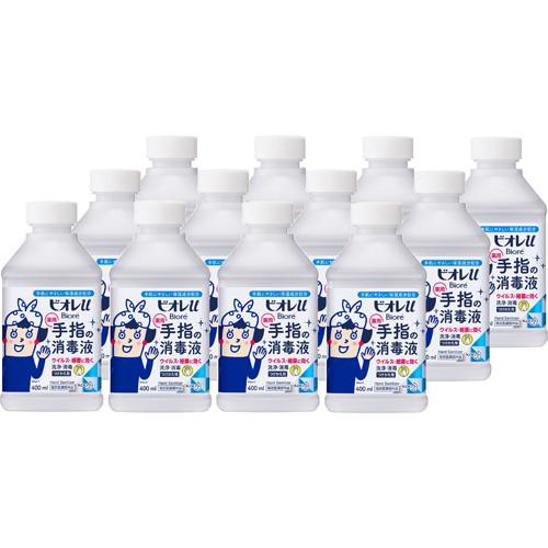 ビオレ ｕ手指の消毒液 置き型 付け替え(400ml*12本セット)[消毒用アルコール]｜au PAY マーケット