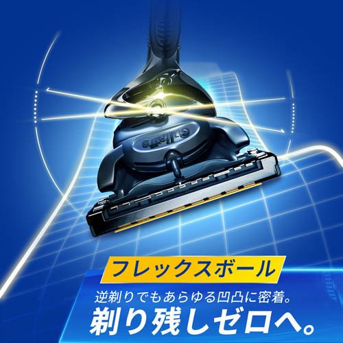 ジレット プロシールド 電動ホルダー カミソリ 替刃6個付(3セット