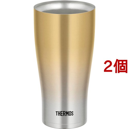 サーモス 真空断熱タンブラー 0.6L ゴールドフェード JDE-601C GD-FD(2個セット)[食器・カトラリー その他]の通販は