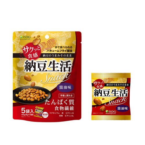 医食同源 納豆生活Snack(5袋入×40セット(1袋8g))[ダイエットフード その他] 医食同源 納豆生活Snack(5袋入×40セット(1袋8g