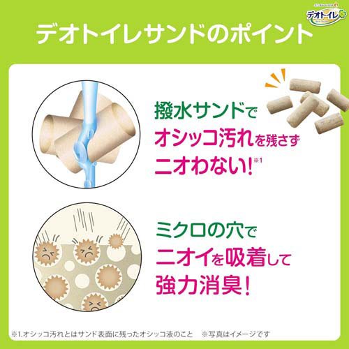 デオトイレ 消臭・抗菌サンドナチュラルグリーンの香り 猫砂(3.8