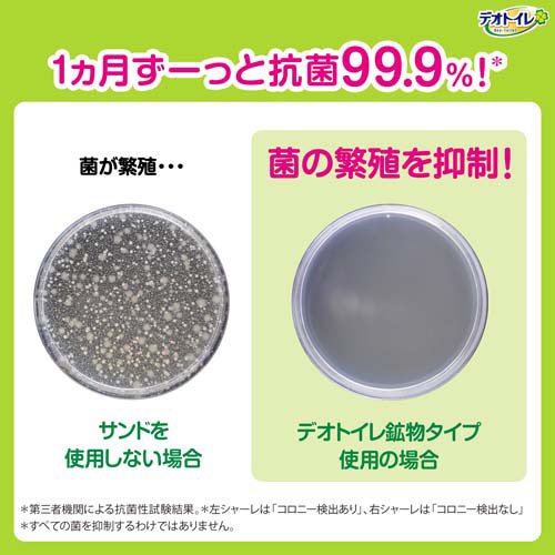 デオトイレ 消臭・抗菌サンドナチュラルグリーンの香り 猫砂(3.8