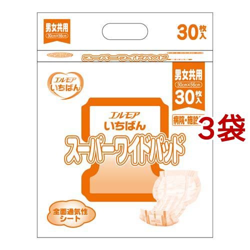 日用品/生活雑貨/旅行エルモアいちばん 尿とりパッドスーパー 12袋