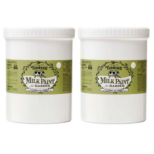 ターナー ミルクペイントforガーデン 301 ミルキーホワイト(1.2L×2セット)[塗料]の通販は 5,660円