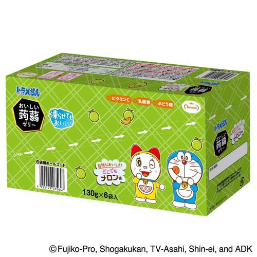 たらみ ドラえもん おいしい蒟蒻ゼリー メロン味(6個入×10セット(1個130g))[ゼリー]_3