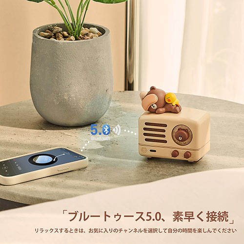 Muzen OTR LINEフレンズ・コラボモデル Bluettothスピーカー C MW-2AI-LINE(1個入)[スピーカー]_4