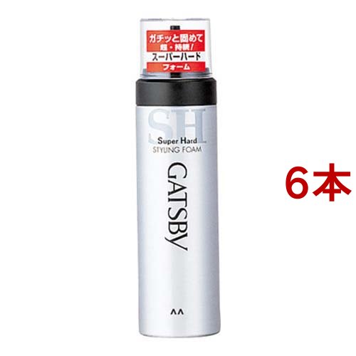 スタイリングフォーム ハード 6本セット ギャツビー スタイリングフォーム スーパーハード(185g*6本セット