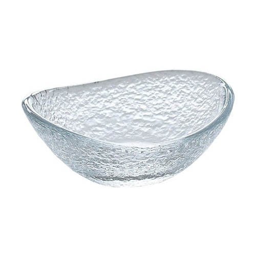 小皿 花かざり オーバルディッシュ クリア ケース販売 WA-801(120個入)[食器・カトラリー その他]