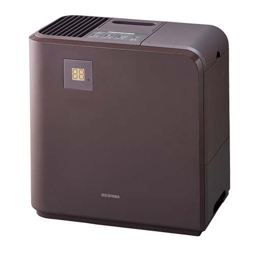ハイブリッド式 加湿器 19畳 大容量 アイリスオーヤマ ブラウン 700ml HVH-700R1-T(1個)[加湿器]