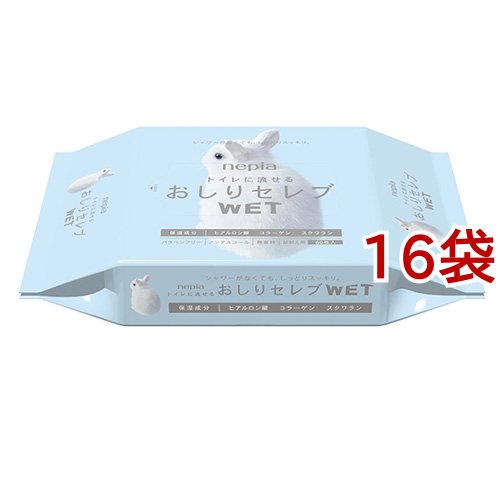 ネピア おしりセレブ ウェット 詰替え 無香料(60枚入*16袋セット)[トイレ用品 その他]