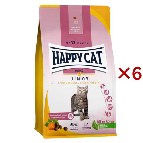 ハッピーキャット ヤング ジュニアファームポルトリー 平飼いチキン(300g×6セット)[キャットフード(ドライフード)] 5,830円