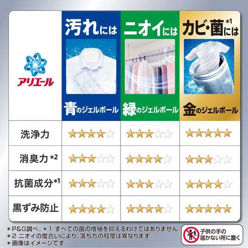 アリエール 洗濯洗剤 ジェルボール プロパワー クリーンフレッシュ 詰め替え(77個入×3セット)[洗濯洗剤 その他]_8