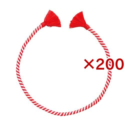 かんたんねじりはちまき 赤／白(200セット)[その他]