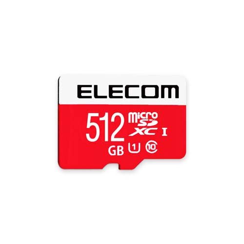 エレコム マイクロSDカード 512GB ニンテンドースイッチ対応 SD変換アダプタ付 防水(1個)[情報家電　その他]