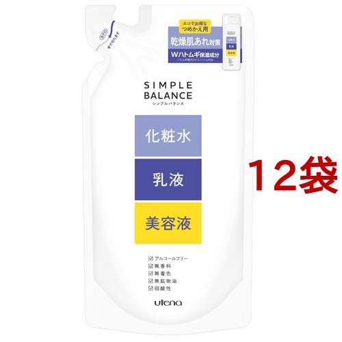 シンプルバランス ハトムギローション つめかえ(220ml*12袋セット)[保湿化粧水]の通販は