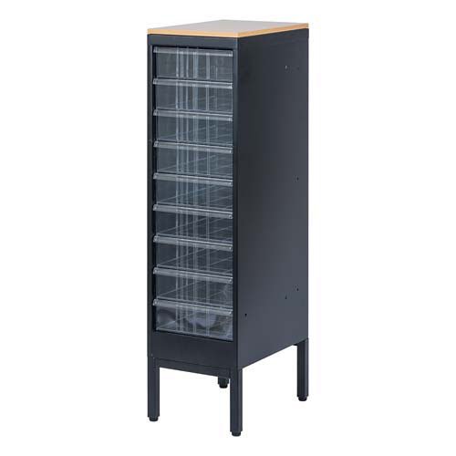アバンテ-リネア フロアストレイジ マットブラック ATF-FCM9-MBK(1個)[事務用品]