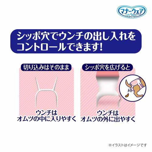 マナーウェア 長時間快適オムツ 女の子用SSS 犬用(38枚入×8セット)[ペットシーツ・犬のトイレ用品]_7