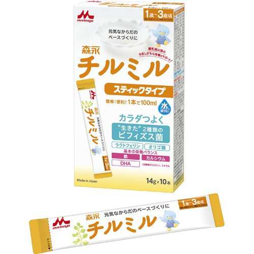 森永 チルミル スティック(14g*10本入)[フォローアップ用ミルク]