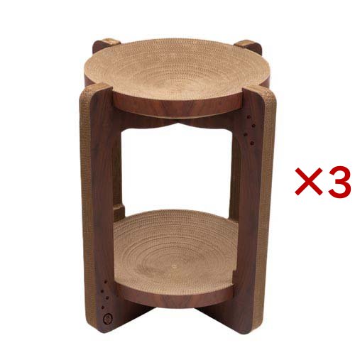 バリバリボウルタワーXL ダークブラウン(3セット)[ペット用サークル・ケージ・ルーム・タワー]