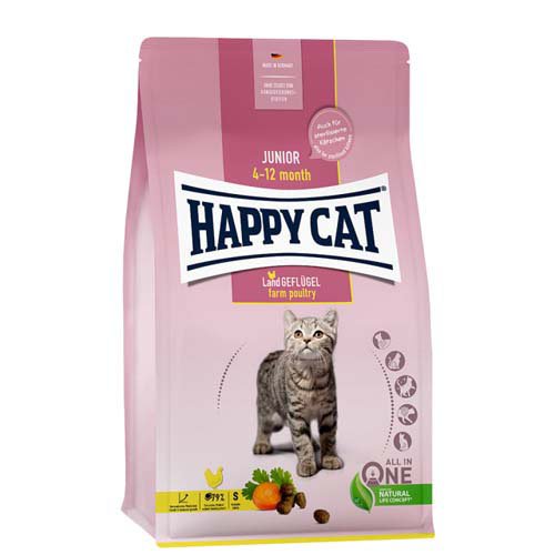 ハッピーキャット ヤング ジュニア ファームポルトリー 平飼いチキン(10kg)[キャットフード(ドライフード)]