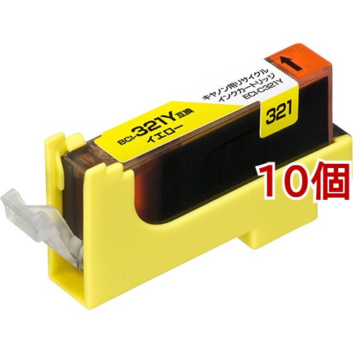エコリカ キヤノン BCI-321Y イエロー(10個セット)[インク] 4,962円