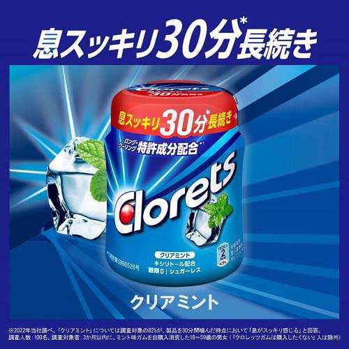 クロレッツXP クリアミントボトル 粒(140g)[ガム]の通販はau PAY