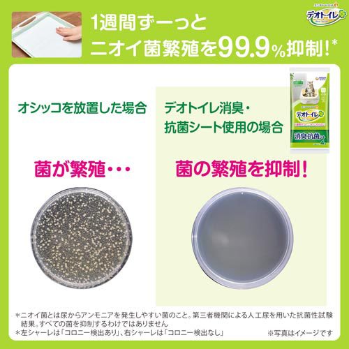 デオトイレ 複数ねこ用 消臭・抗菌シート(8枚入*24袋セット)[猫砂・猫トイレ用品]_4