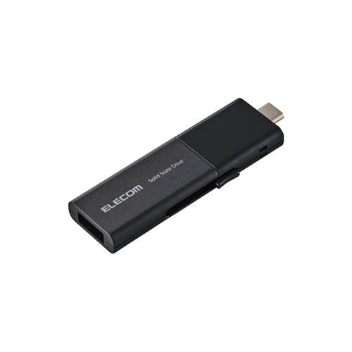 エレコム SSD 外付け 250GB USB3.2 Gen1 読込最大420MB／秒 コンパクト ブラック(1個)[情報家電　その他]