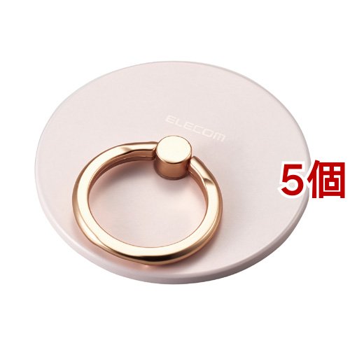 エレコム スマホリング マグネット MagSafe 対応 iPhone 薄型 ピンク(5個セット)[その他]の通販は