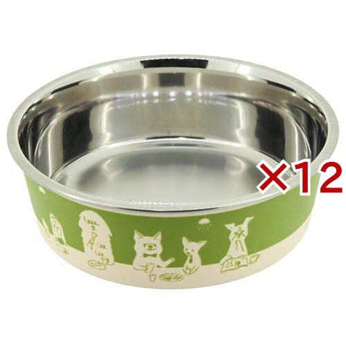 ステンレスの食器 ごはんにゃわん 犬用 SS ビストロ(12セット)[ペットの雑貨・ケアグッズ]
