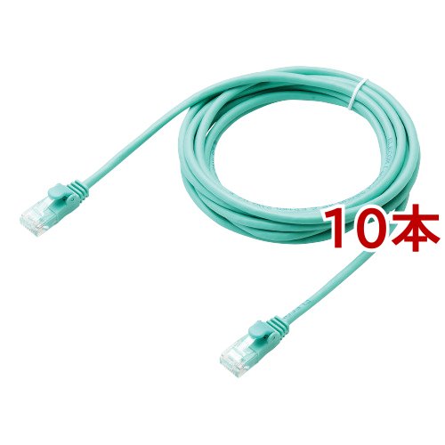 エレコム やわらかLANケーブル CAT6 3m グリーン LD-GPY／G3(10本セット)[情報家電　その他]