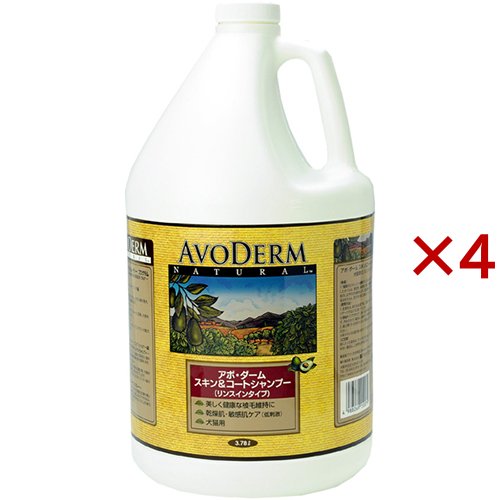 アボ・ダーム スキン＆コートシャンプー L(3.78L×4セット)[ペットの雑貨・ケアグッズ]の通販は