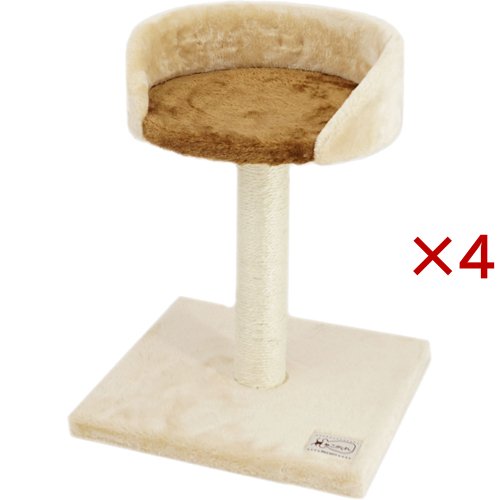 ねこがくれ ねこちゃん大好き爪とぎ キャットタワー スタンド(4セット)[ペット用サークル・ケージ・ルーム・タワー]