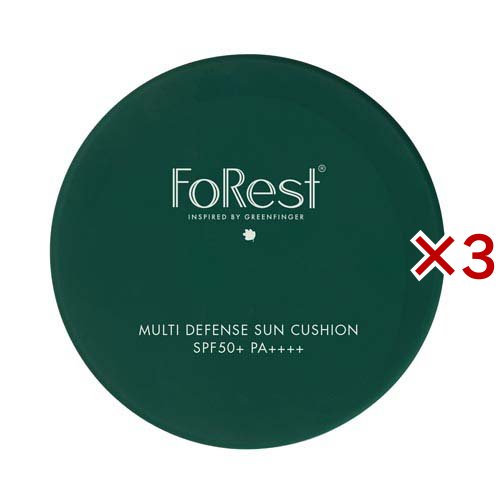 グリーンフィンガーフォレスト マルチディフェンスUV クッション(13g×3セット)[UV 日焼け止め SPF50〜]