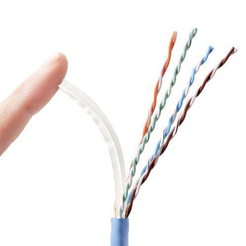 エレコム LANケーブル 100m 長尺 単線 CAT6A対応 ブルー LD-GPAL／BU100RS(1本)[情報家電　その他]_2