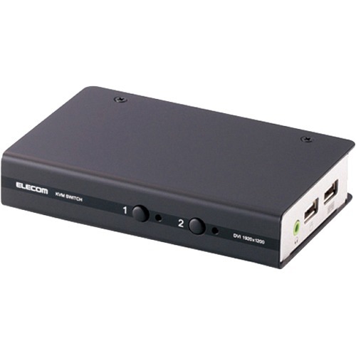 エレコム パソコン切替器 DVI対応 BOX型 2ポート KVM-DVHDU2(1個)[情報家電　その他]