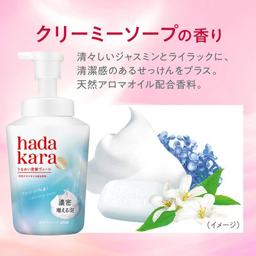 hadakara モイストボディケアソープ クリーミーソープの香り 泡タイプ 詰替用 大型(750ml*12袋セット)[ボディソープ]_5