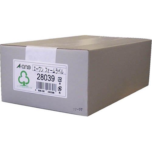 エーワン コンピュータ フォーム ラベル 荷札 5.5インチ幅 4面 114×59mm 28039(500折入)[事務用品] 9,055円