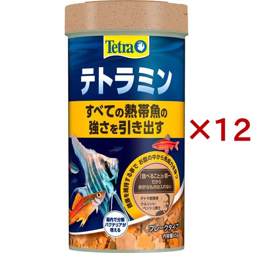 テトラミン(45g×12セット)[観賞魚用 餌(エサ)]